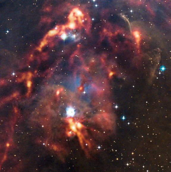 Clouds of cosmic dust in the region of Orion. Credit: ESO