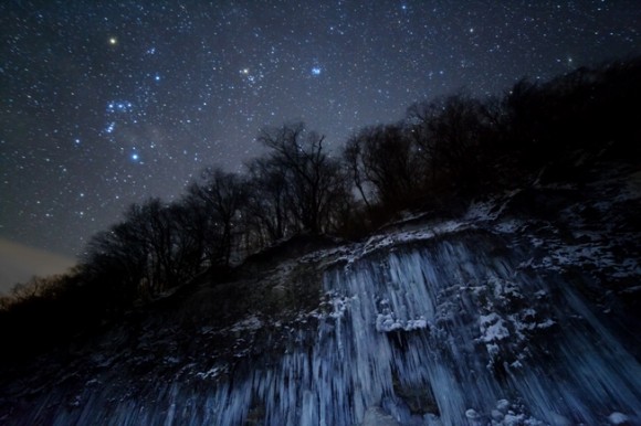 Winning photograph in the Earth and Space category in the 2012 Astronomy Photographer of the Year Competition, 'Star Icefall' by Masahiro Miyasaka (Japan).