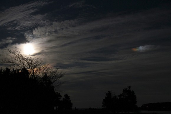 A Moondog, captured over Southport, New York in December 2011. Credit: Jeff Schultz
