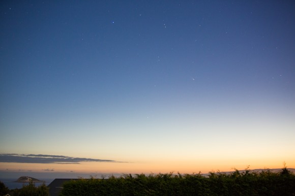 Comet PanSTARRS on feb. 22, 2013 from Dunedin, New Zealand. Credit: Dave Curtis.