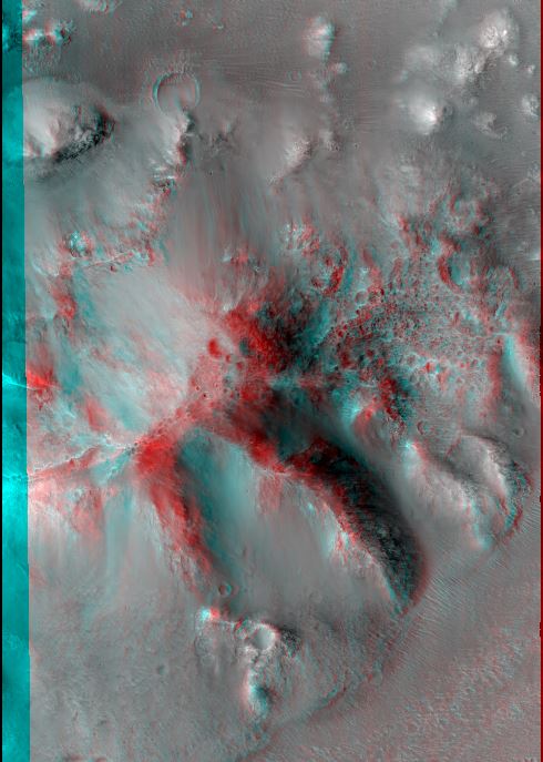 Central Uplift of a Large Impact Crater. Credit: NASA/JPL/University of Arizona.