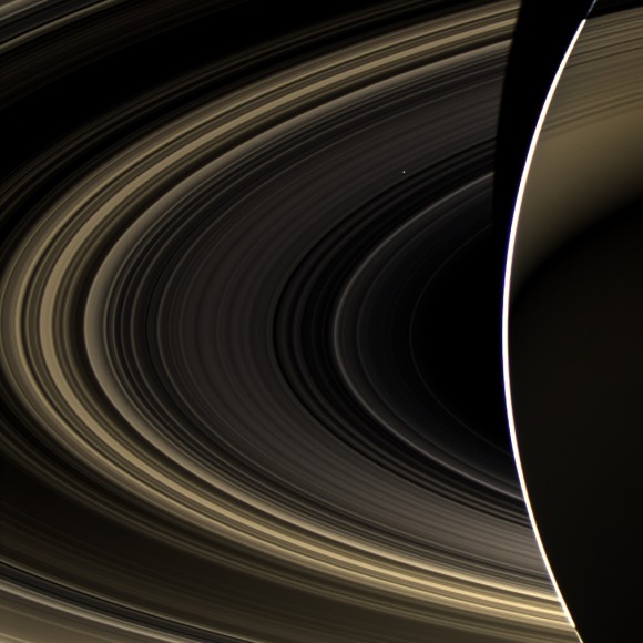 NASA's Cassini spacecraft spies the bright, cloudy terrestrial planet, Venus. Credit: NASA/JPL-Caltech/Space Science Institute