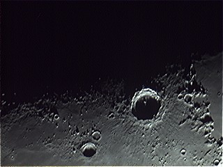 Closeup of Copernicus crater region... note the distinct lack of soy lattes! (Photo by author).