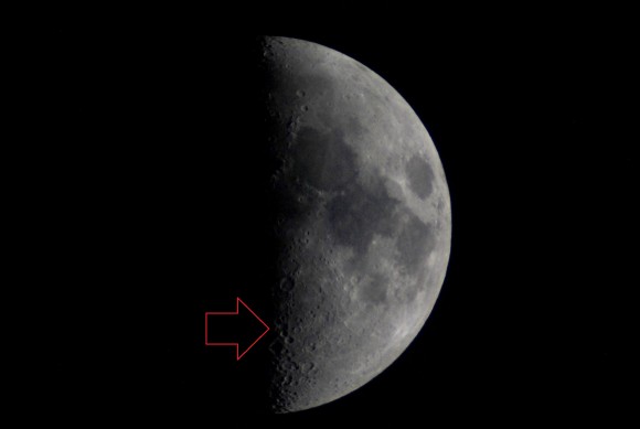 The Lunar X, captured by the author on June 8th, 2011.