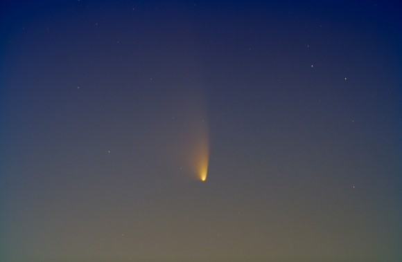 Comet PANSTARRS over Arizona on March 16, 2013. Credit and copyright: Chris Schur