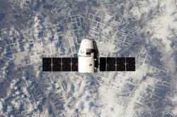 Dragon in orbit during the CRS-2 mission. Credit: NASA/CSA/Chris Hadfield