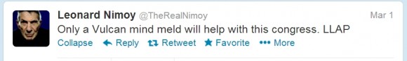 Leonard Nemoy Twitter (image credit: Twitter).