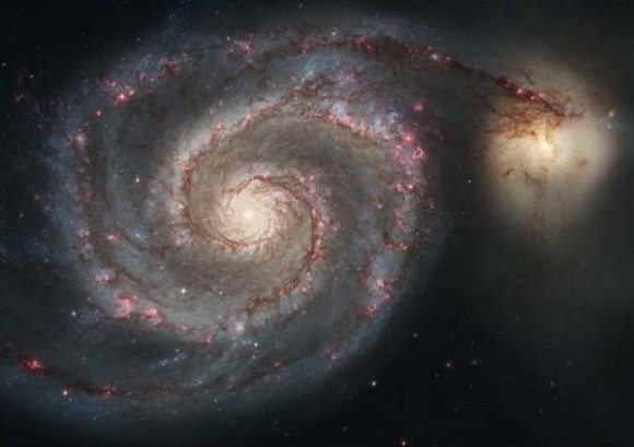 M51, the Whirlpool Galaxy, one of the more photogenic objects in the Messier catalog. (Credit: NASA/Hubble Heritage Project).