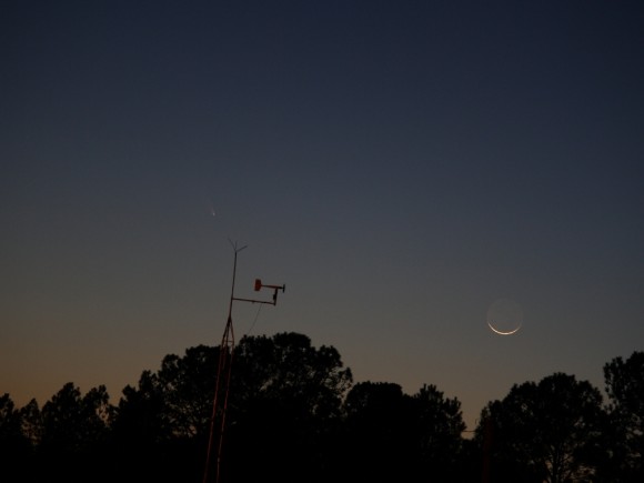 Comet PANSTARRS as seen from Gastonia, North Carolina on March 12, 2013. Credit and copyright: Jim Craig.