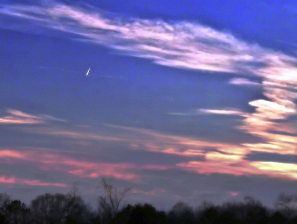 Comet PANSTARRS over Alabama USA. Credit an copyright: Kristen Lyles..