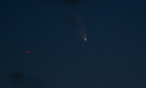 Another first view of Comet PANSTARRS from Valencia, Spain on March 14, 2013. Credit and copyright: Alejandro Garcia.