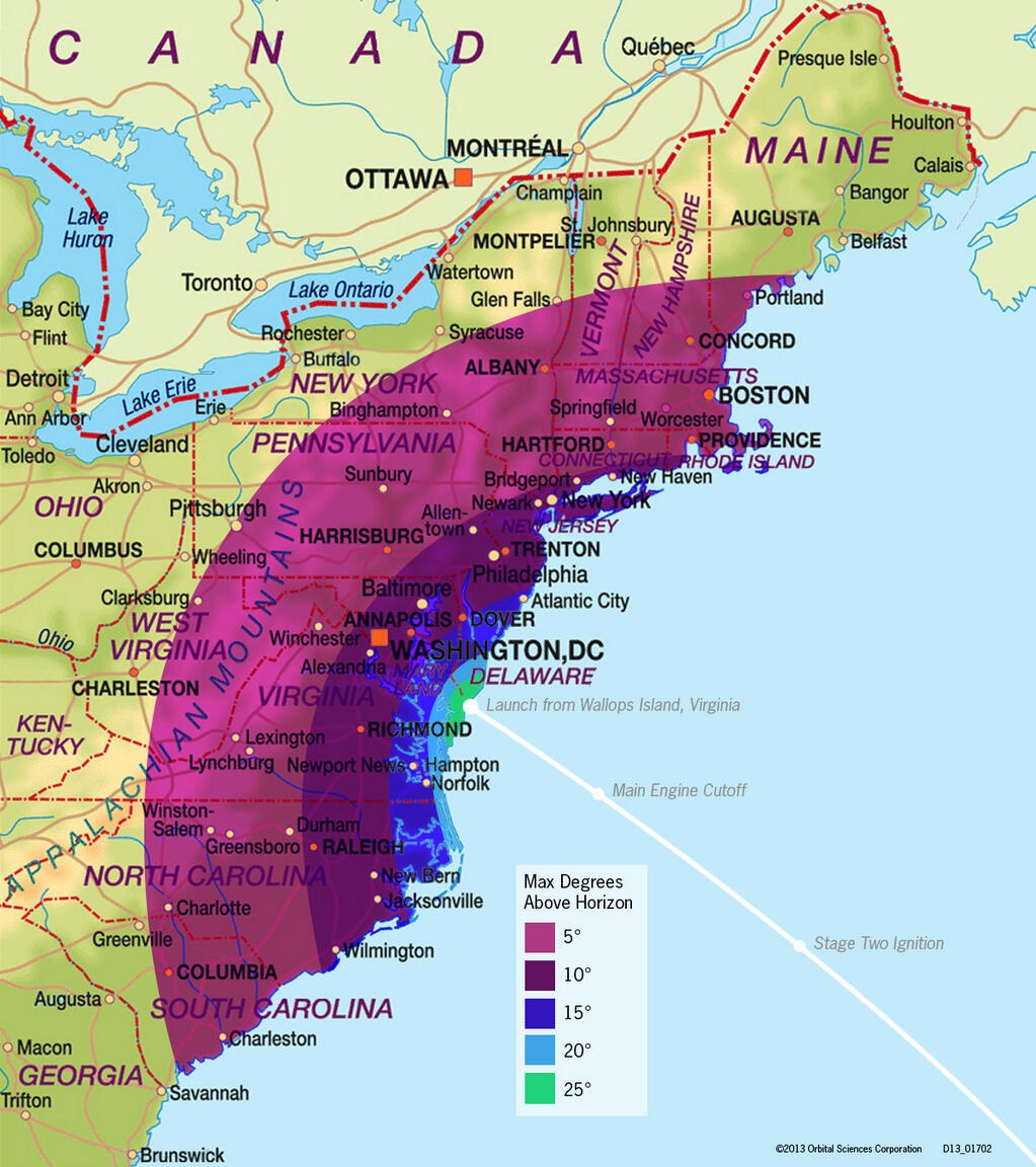 united states eastern seaboard doppler radar