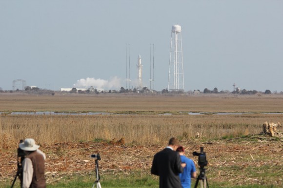 Antares at MARS Launch Pad 0A at NASA Wallops Flight Facility, Virginia . Credit: Ken Kremer (kenkremer.com)