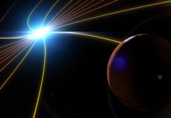 The solar wind may have helped strip Mars of its atmosphere over the course of many hundreds of millions of years (NASA)