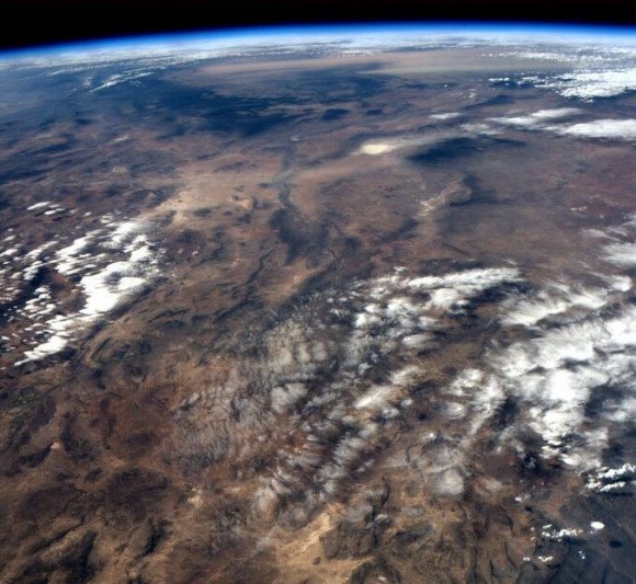 'A glance out the Space Station window is worth taking,' said ISS commander Chris Hadfield, of this image taken on Earth Day, April 22, 2013. Credit: NASA/CSA.