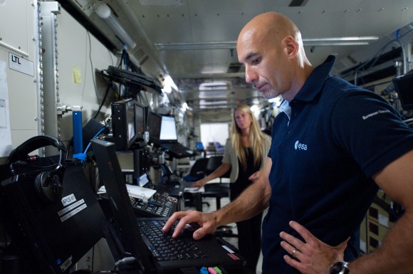 Expedition 36/37 flight engineer Luca Parmitano will -- in an unprecedented move -- send updates from space through a Minnesota teenager. Credit: NASA/Lauren Harnett