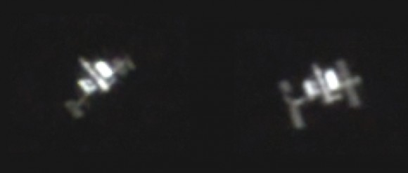 The ISS as imaged by Mike Weasner. Credit: The Cassiopeia Observatory).