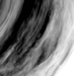 Cloud structures in Venus' atmosphere, seen by Venus Express' Ultraviolet, Visible and Near-Infrared Mapping Spectrometer (VIRTIS) in 2007 (ESA)