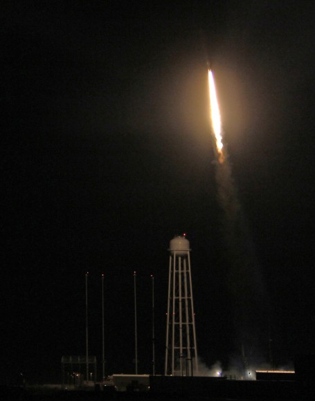 Night launch of NASA Black Brant XII suborbital rocket at 11:05 p.m. EDT on June 5, 2013 from NASA Wallops Flight Facility, VA carrying CIBER astronomy payload. Credit: Ken Kremer