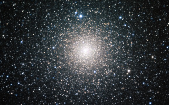 The globular cluster NGC 6388. Blue stragglers may clearly be seen around the edges. More are hidden within the central core. Credit: ESO