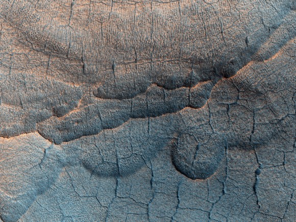 The surface of Utopia Planitia on Mars. Credit: NASA/JPL/University of Arizona.