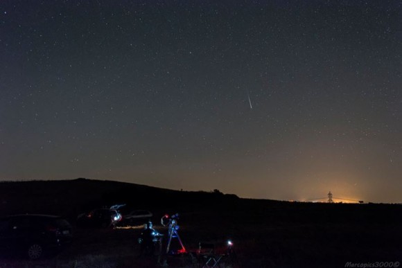 Perseid meteor shower (and equipment!) taken on August 11, 2013 near Monte Romano, Lazio, Italy, with a Nikon D5200. Credit and copyright: marcopics3000 on Flickr.