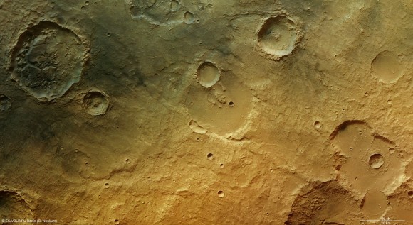 Tagus Valles on Mars. Credit: ESA/DLR/FU Berlin (G. Neukum)