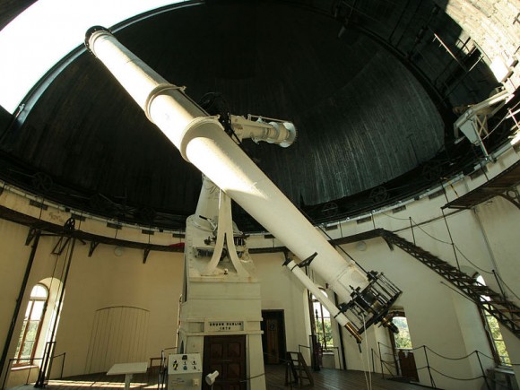 The Great Refractor of the University of Vienna used to discover asteroid 324 Bamberga. (Credit: Prof. Franz Kerschbaum, Wikimedia Commons image under an Attribution-Share Alike 3.0 Unported license).