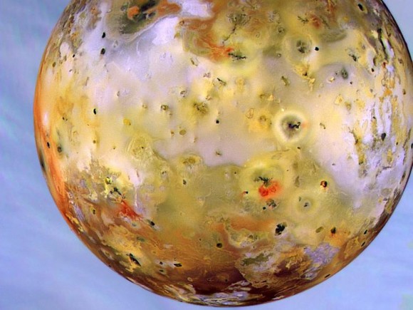 An image of Io taken by the automated spacecraft: Galileo. Image Credit: NASA