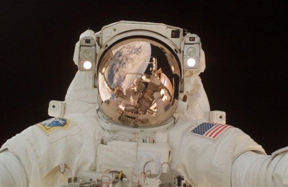 NASA astronaut Scott Parazynski takes a self-portrait during STS-120, which ran from October to November 2007. Credit: NASA