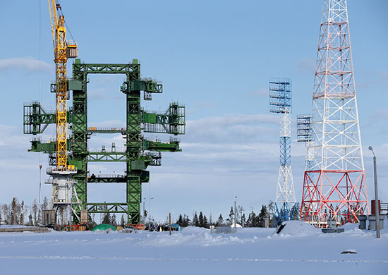 Main service gantry of the Angara pad in Plesetsk under construction in April 2013. Credit: Russian Ministry of Defense, via Russian Space Web.