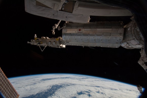 The Japanese Kibo module on the International Space Station as photographed by a member of the Expedition 38 crew in 2013. Credit: NASA