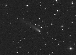 Comet C/2013 A1 Siding Spring is currently a faint 14th magnitude object in Eridanus. Photo taken on Dec. 30, 2013. Credit: Rolando Ligustri