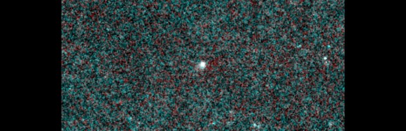 NASA's NEOWISE Mission takes aim at Comet A1 Siding Spring on January 16th, 2014 when the comet was 571 million kilometres distant. Credit: NASA/JPL-Caltech
