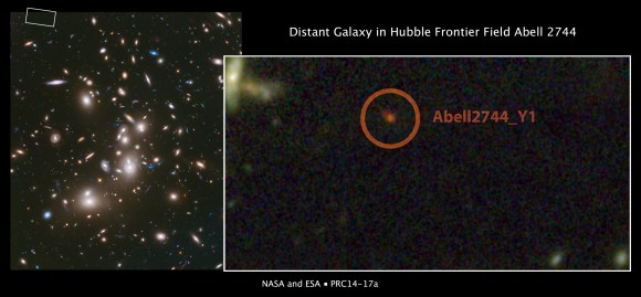 Hubble Space Telescope deep image of galaxy cluster Abell 2744. Credit: NASA, ESA, J. Lotz, M. Mountain, A. Koekemoer, and the HFF Team (STScI), and N. Laporte (Instituto de Astrofisica de Canarias)