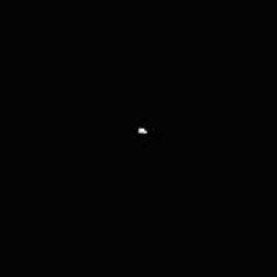 An actual image from within the asteroid belt, taken from the NEAR probe as it was heading toward Eros (center). Credit: NASA