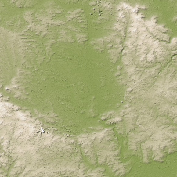 Aerial view of Nördlinger Ries crater in Germany, a formation so subtle it was not even known as an impact crater until the 1960s. Credit: Credit: Jesse Allen/NASA/GSFC/METI/ERSDAC/JAROS/ASTER