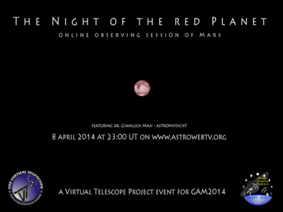 Coming to you on April 8th courtesy of the Virtual Telescope!