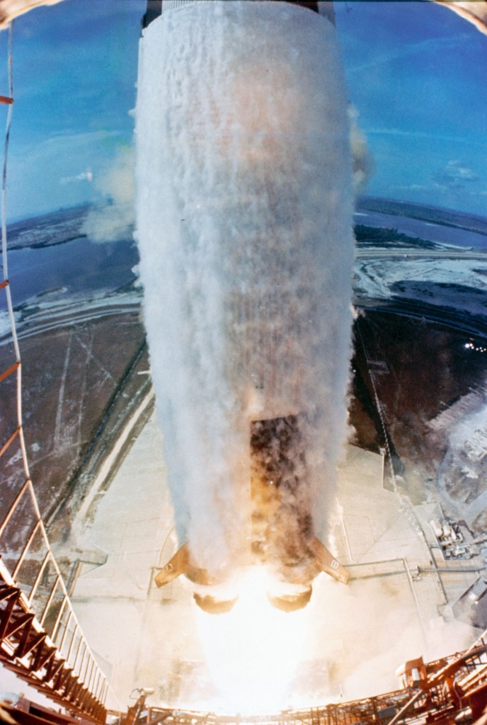 The Saturn V rocket bearing Apollo 11 lifts off from the Kennedy Space Center on July 20, 1969. Credit: NASA