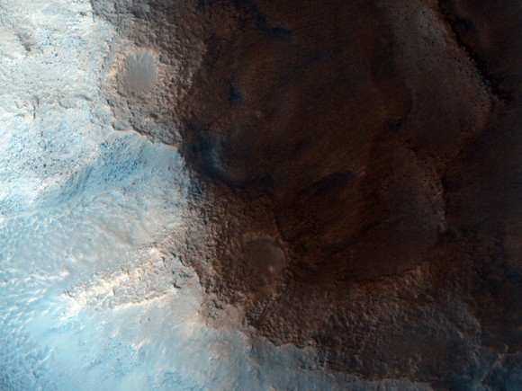 The 'face' on Mars, a popular landform in Cydonia Region on Mars. Credit: NASA/JPL/University of Arizona.