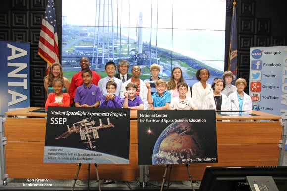 Student Space Flight teams at NASA Wallops. Science experiments from these students representing 15 middle and high schools across America were selected to fly aboard the Orbital Sciences Cygnus Orb-2 spacecraft which launched to the ISS from NASA Wallops, VA, on July 13, 2014, as part of the Student Spaceflight Experiments Program (SSEP). Credit: Ken Kremer - kenkremer.com