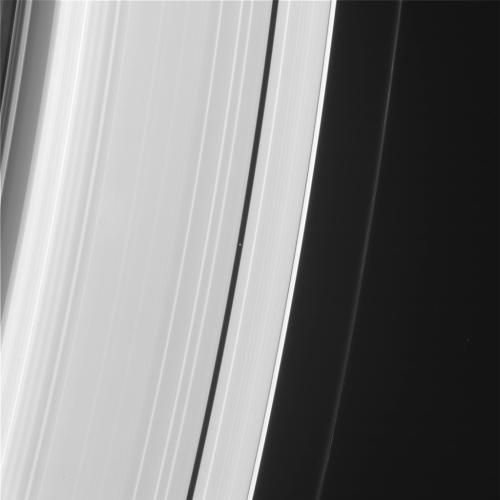 Gazing at Saturn's rings. Picture taken by the Cassini spacecraft June 30, 2014. Credit: NASA/JPL/Space Science Institute