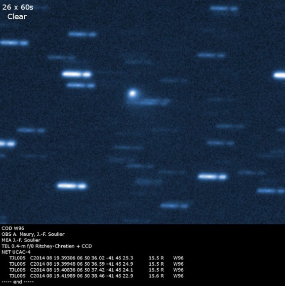 Another photo of C/2014 Q2 taken on August 19, 2014. Credit: Jean-François and Alain Maury