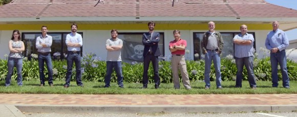 Key Personnel of the ISEE-3 Reboot Project. From left, Casey Harper, Cameron Woodman, Austin Epps, Jacob Gold, Balint Seeber, Keith Cowing, Denis Wingo, Marco Colleluori and Ken Zin.