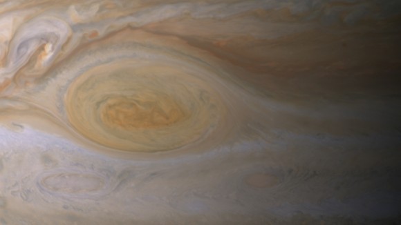 A close-up of Jupiter's great red spot. Credit: NASA/JPL-Caltech/ Space Science Institute