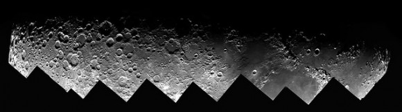 Nine shots of the Moon overlap in this view of the terminator taken Nov. 29, 2014. Credit: Roger Hutchinson