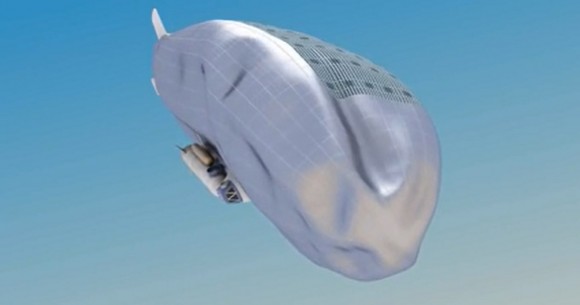 An airship from the far-out High Altitude Venus Operational Concept (HAVOC) mission concept deploys above the planet in this artist's conception. Credit: NASA Langley Research Center/YouTube (screenshot)
