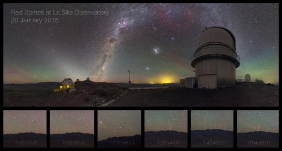 Sprites spotted from ESO's La Silla observatory by Petr Horálek