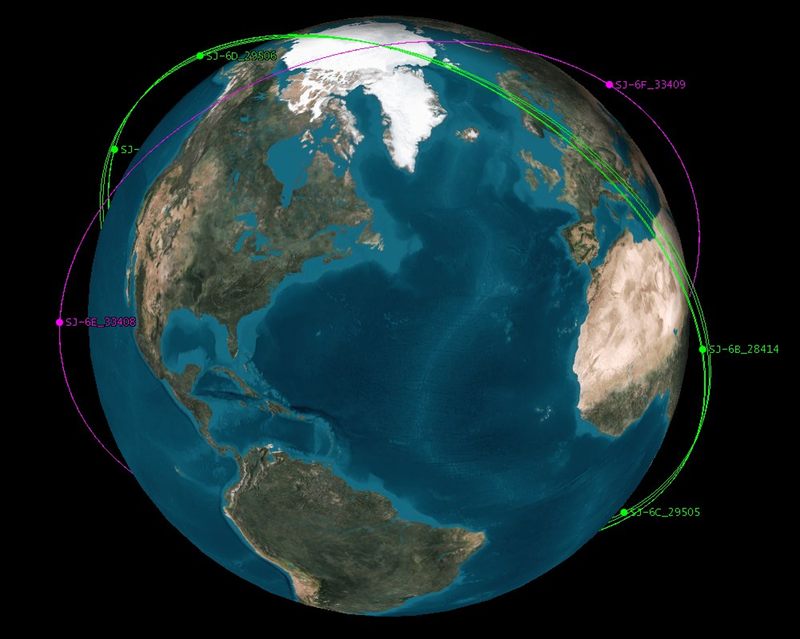 Two Chinese Satellites Rendezvous in Orbit